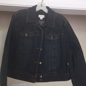 Loft dark-washed jean jacket